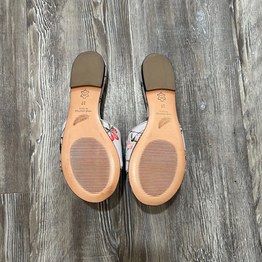 WHIM New York Leela Embroidered Slide Sandals EU 37 - Picture 4 of 9
